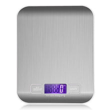 Load image into Gallery viewer, Stainless Steel Digital USB Kitchen Scales 10kg/5kg Electronic Precision postal Food Diet scale for Cooking Baking Measure Tools