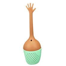Load image into Gallery viewer, Gesture Hand Signal Shaped Silicone Butterfly Shaped Tea Infuser Strainer Tea Filter Tea Ball Kitchen Tools
