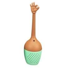 Load image into Gallery viewer, Gesture Hand Signal Shaped Silicone Butterfly Shaped Tea Infuser Strainer Tea Filter Tea Ball Kitchen Tools