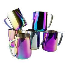 Load image into Gallery viewer, TTLIFE Milk Jug 0.3-0.6L Stainless Steel Frothing Pitcher Pull Flower Cup Coffee Milk Frother Latte Art Milk Foam Tool Coffeware