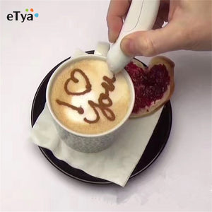 Hot sale Electrical Latte Art Pen for Coffee Cake Spice Pen Cake Decoration Pen Coffee Carving Pen Baking Pastry Tools