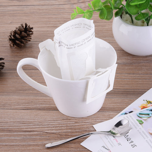 50pcs/100PCS Portable Home Office Travel DIY Drip Coffee Filter Bag Hanging Ear Style Coffee Filters Paper Brew Coffee