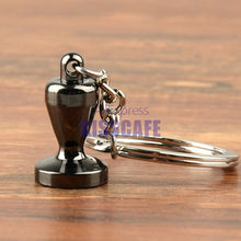 Load image into Gallery viewer, Creative Barista Coffee Tamper Keychain Coffee Machine Handle Moka Pitcher Keyring Portable Coffeeware Espresso Accessories Gift