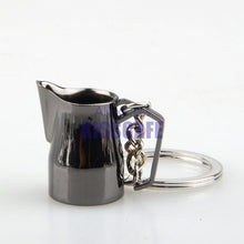 Load image into Gallery viewer, Creative Barista Coffee Tamper Keychain Coffee Machine Handle Moka Pitcher Keyring Portable Coffeeware Espresso Accessories Gift